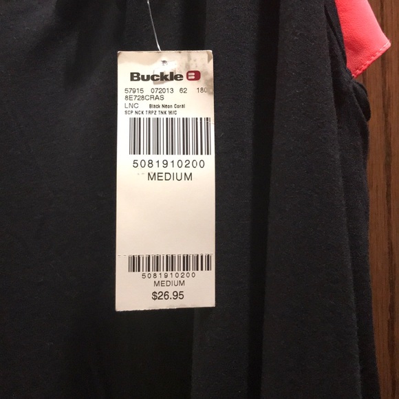 Black tank with orange bow back - Picture 3 of 3